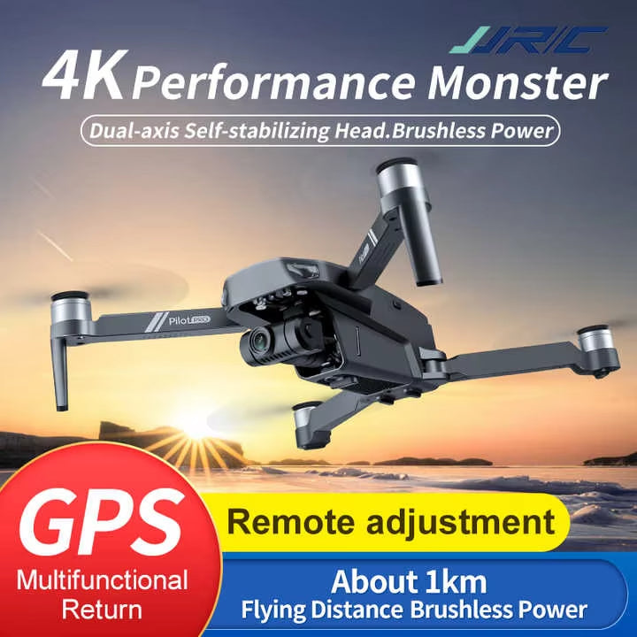 GPS Foldable Drone with Dual HD Cameras & Brushless Motors | MBM