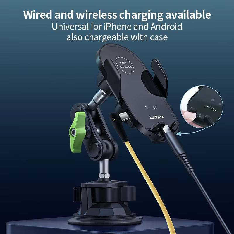 New Multifunctional Wireless Car Charger with Rotatable Suction Cup Mount