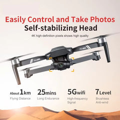 GPS Foldable Drone with Dual HD Cameras & Brushless Motors | MBM